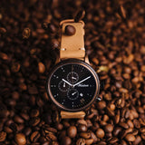 Chronograph Barista Espresso Herrenuhr mit Holzband