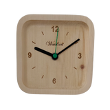 Waidzeit Holzuhr Tischuhr Stiluhr Austrian Design Made in Austria ShopinAustria Geschenk Zirbe nachhaltig Wohnaccessoire Wohnen Accessoire Holz nachhaltig Shoppen