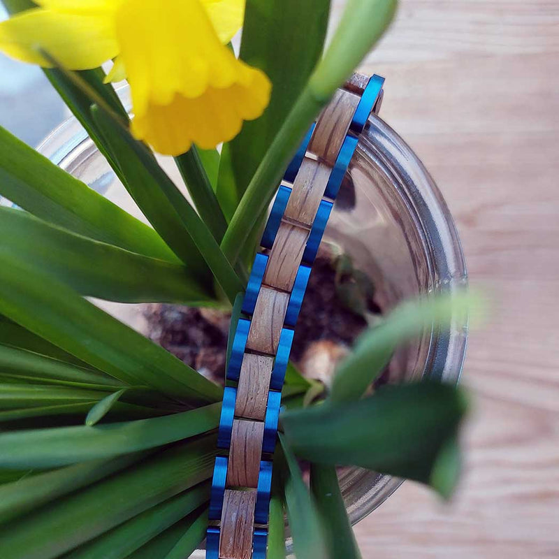 Elementarmband Damen Rumfass königsblau