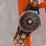 Oldtimer Uhr mit Holzband
