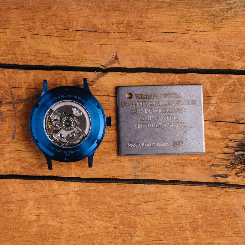 Seute Deern Automatik Herrenuhr Blau