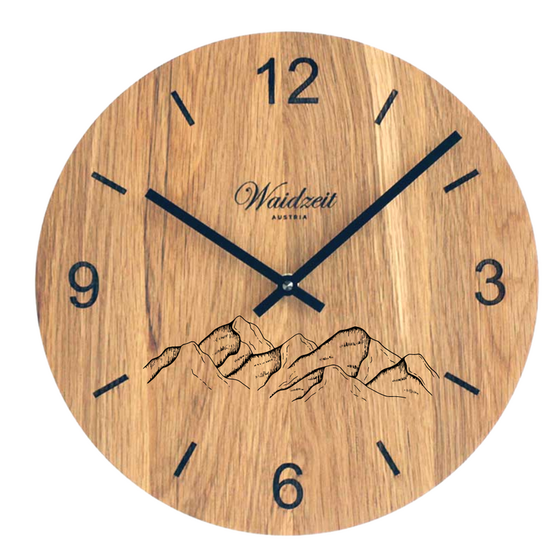 Individuelle Gravur - Wanduhr