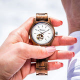 Automatik Waidzeit Gamskar Holzuhr Damenuhr Accessoir Business Tracht Tradition Modern