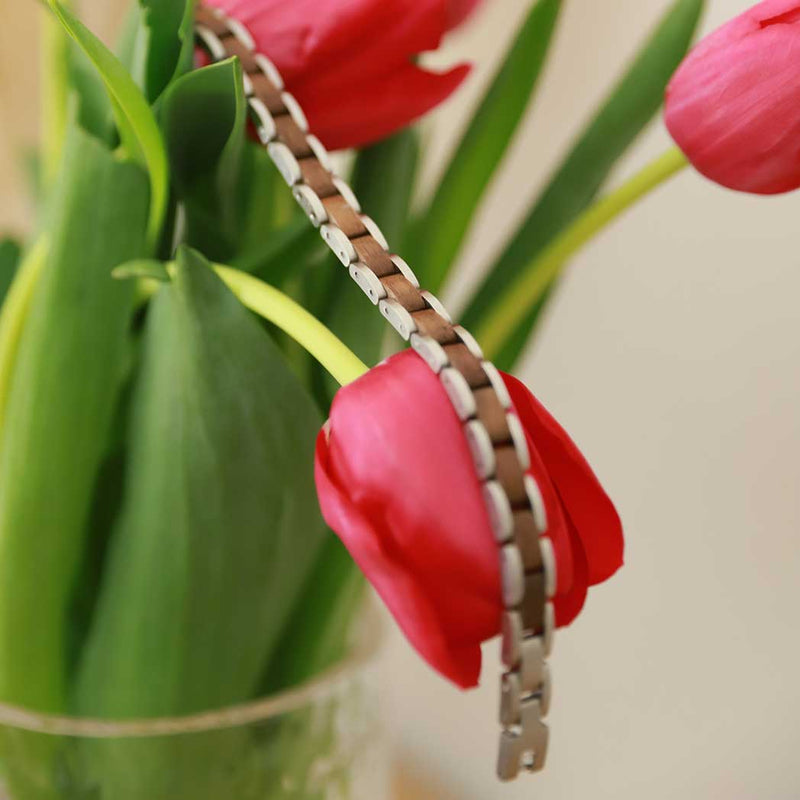 Elementarmband Damen Walnuss