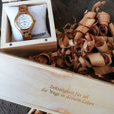 Waidzeit Geschenkgutschein Gutschein Geschenksidee holzuhr Holzbrille Sonnenbrille Uhr Armbanduhr nachhaltig recycled Barrique Whiskyliebhaber