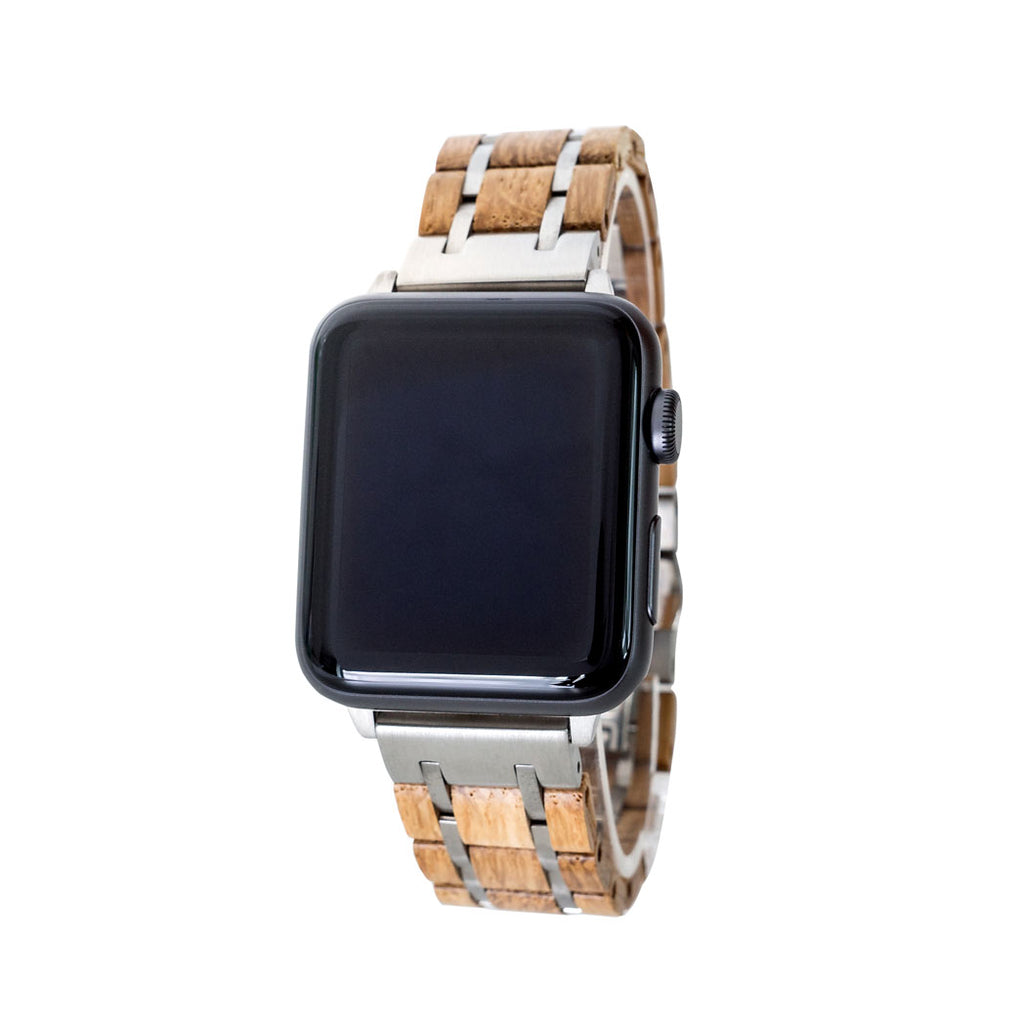Waidzeit Apple watchband Smartwatch Band Holzband Austrian Design Whiskyfass Whisky Eiche Barrique nachhaltig