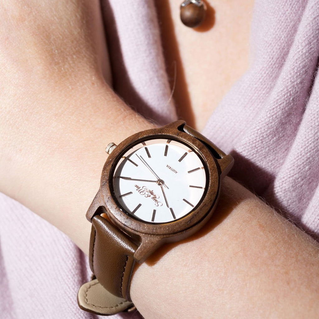 Waidzeit Holzuhr Damen Mit Bild Waidzeit Holzuhr Roségold Oder