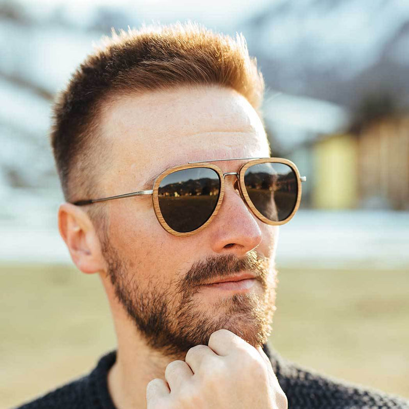 Malt Whisky Sonnenbrille Brille Holzsonnenbrille Männerbrille Frauenbrille Holz Barrique Eiche Eichenfass Geschenk Naturprodukt Natur Whiskyliebhaber