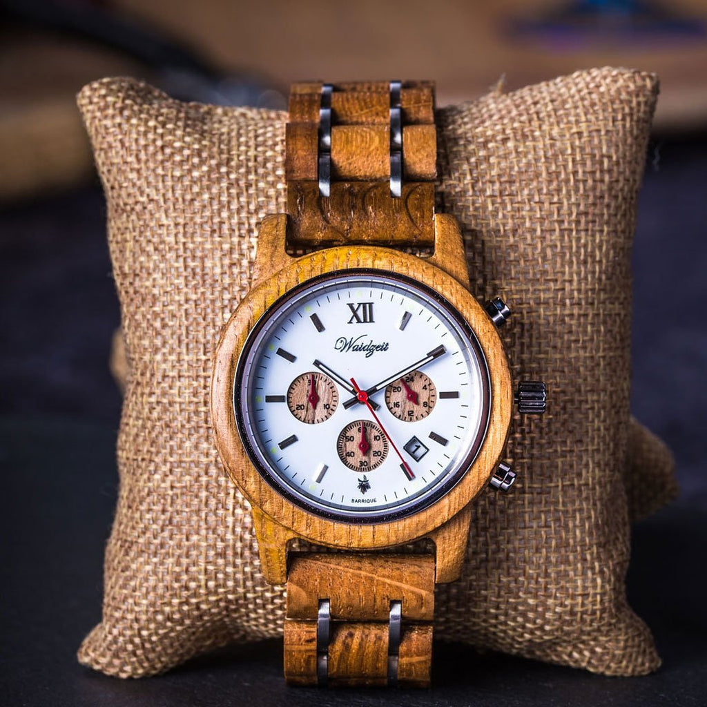 Chronograph Barrique Reservé Herrenuhr Lodenband – Waidzeit Austria